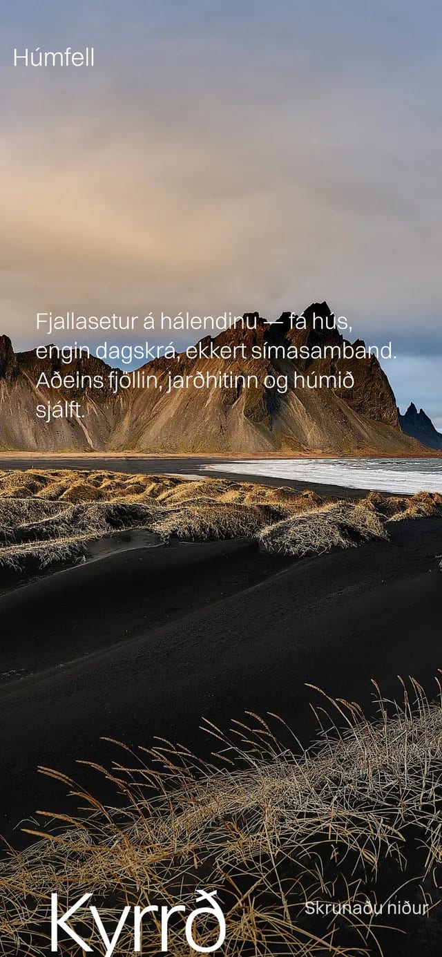 Húmfell á símaskjá